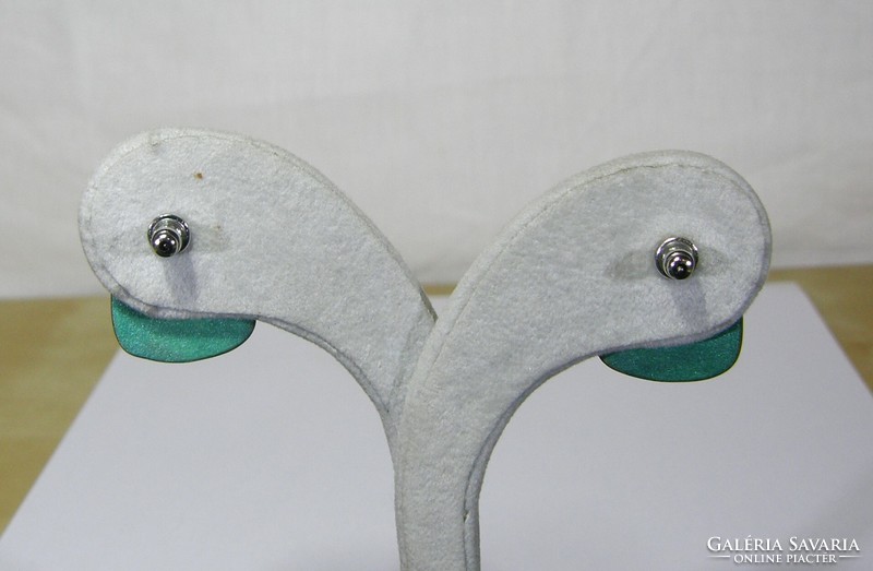 Pair of Zsolnay eosin earrings