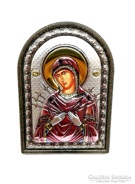 Colorful icon of Mary (zal-r80825)
