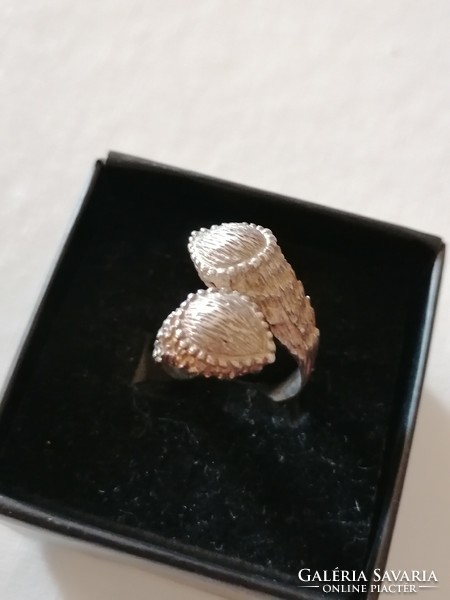 Marked silver women's ring
