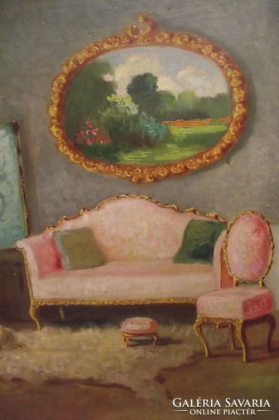 Bélaváry Burchard: aristocratic interior.