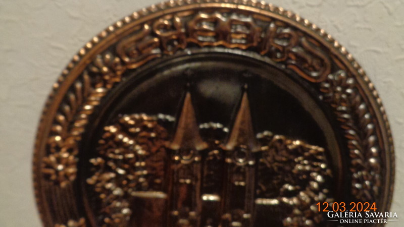 Máriagyűd , fali kép fémből , 30 cm