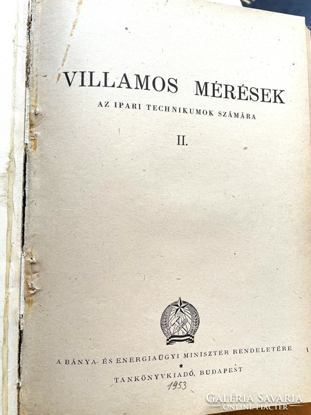 Béla Karsa electrical measurements (1950) and electrical measurements ii. (1952) Antique books bound together