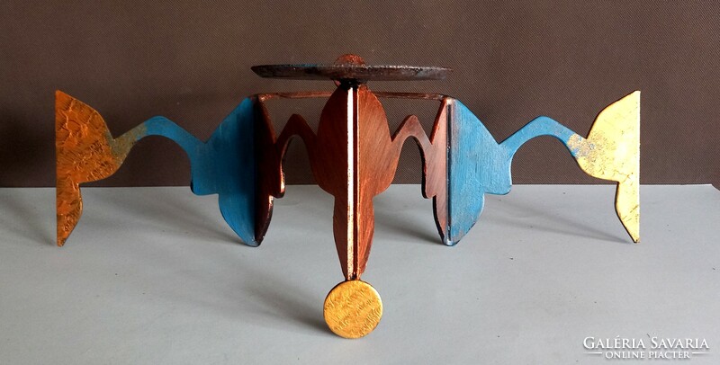 Popart iron wall candle holder negotiable design