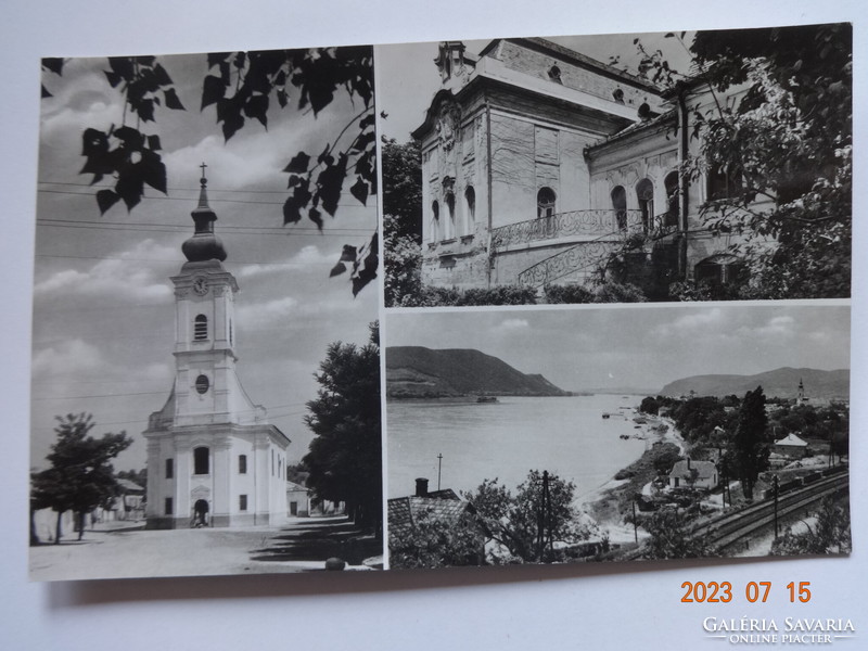 Régi postatiszta képeslap: Szob, részletek (1960)