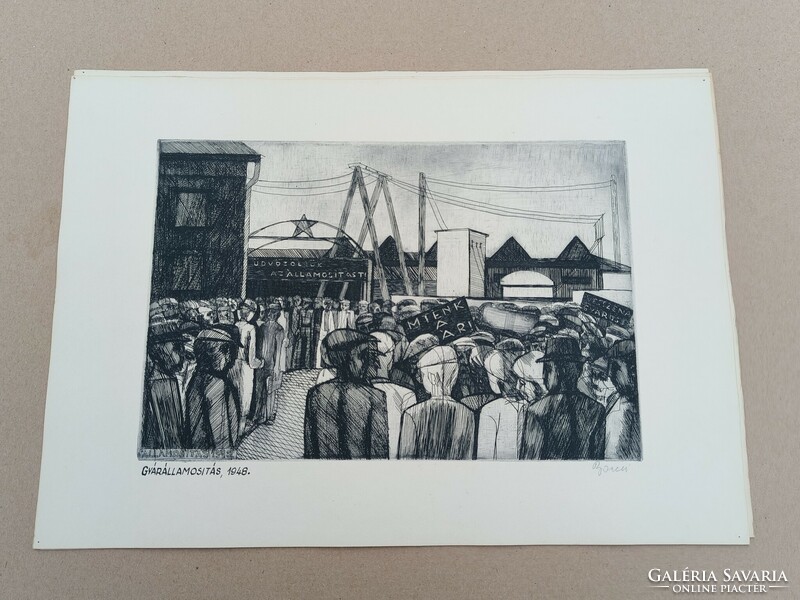 Szoreal etchings from the 60s / by famous graphic artists 7 pcs