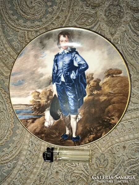 Straffordshire the blue boy decorative plate