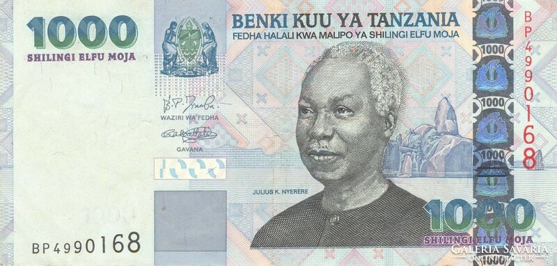 1000 shillingi 2003 Tanzánia