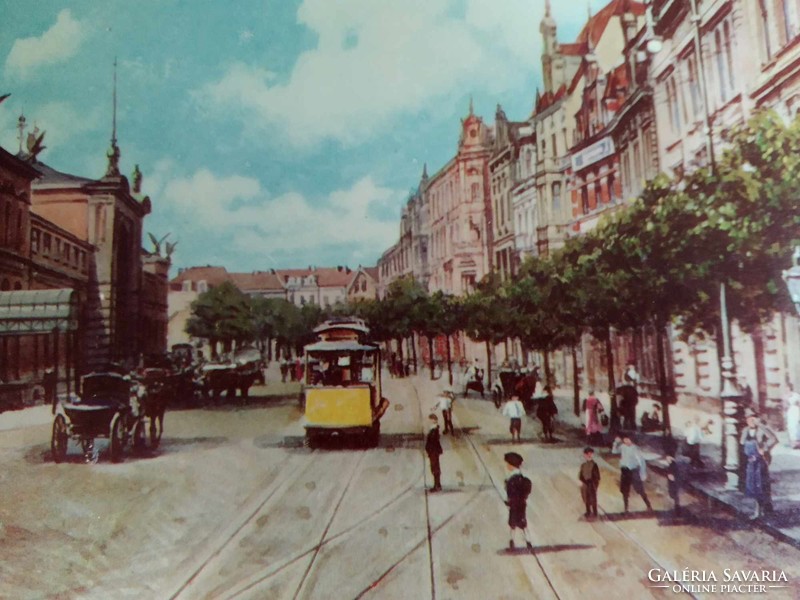 Germany, Bonn, railway station, tram, konflis, lichtdruck von knackstedt & näther, 1910. Around