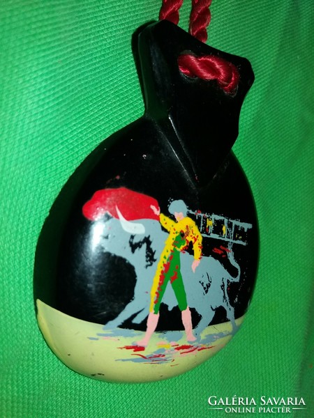Old painted wooden Spanish fandango dancer castanets clicking dance props / decorative object according to pictures