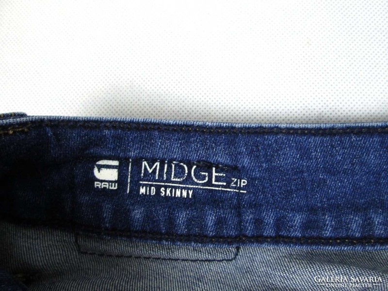 EREDETI G-STAR RAW MIDGE ZIP MID SKINNY (W27) NŐI SZTRECCSES FARMERNADRÁG