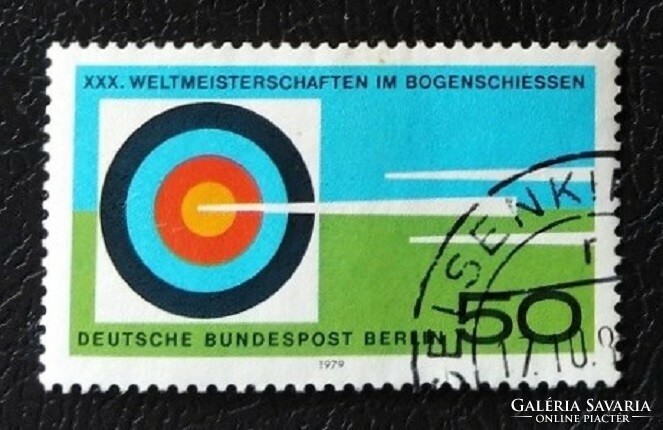 Bb599p / Germany - Berlin 1979 Archery World Cup stamp stamped