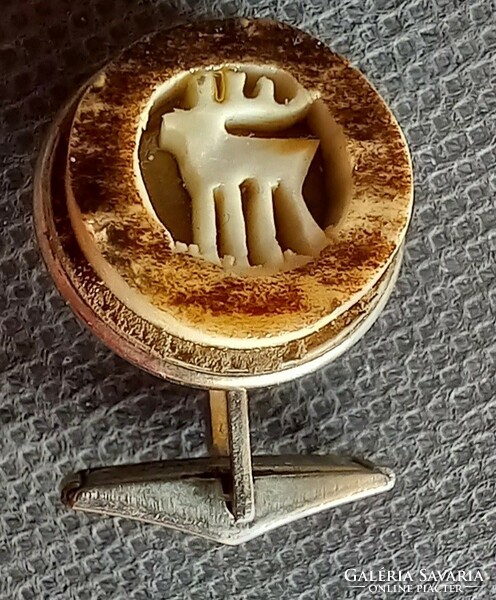 Bone hunter cufflinks negotiable vinrage