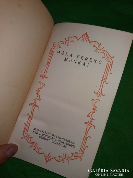 1933. Ferenc Móra: my blood book novel according to pictures, genius