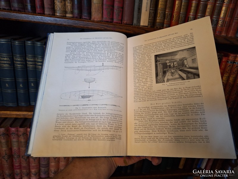 HAJÓSOKNAK! 1913 ! komoly  német nyelvű,3 térképpel - HAJÓZÁS ÉS TENGERÉSZET-Schiffahrt und Seewesen