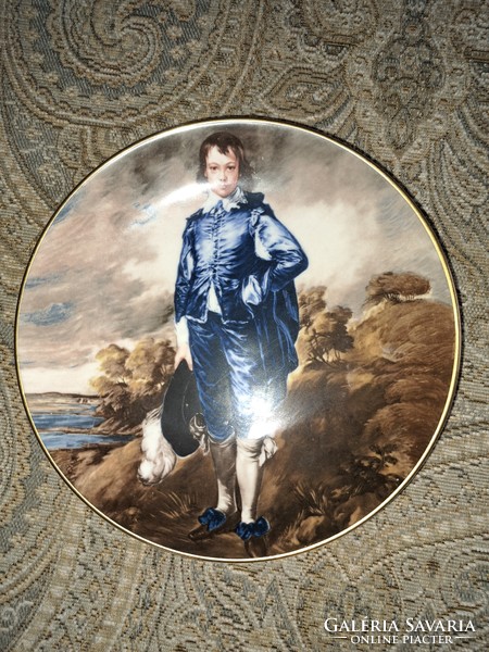 Straffordshire the blue boy decorative plate