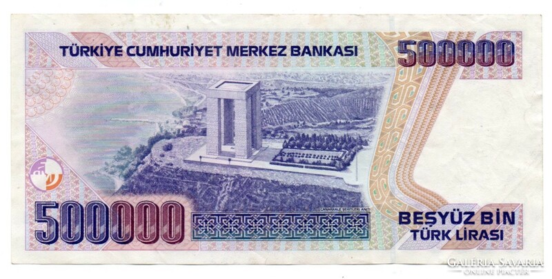 500.000   Líra  1970   Picit Szakadt   Törökország