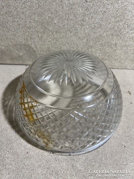 Lámpabúra üvegből, mennyezeti, 21x12 19 cm. 4112