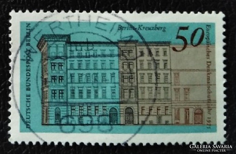 Bb508p / Germany - Berlin 1975 year of monument protection stamp sealed