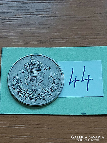 Denmark 25 öre 1960 copper-nickel, ix. King Frederick 44