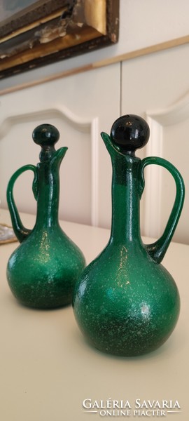 Rarity! Murano pulegoso oil made by Seguso, Italy, 1930, or Vinegar pouring bottle