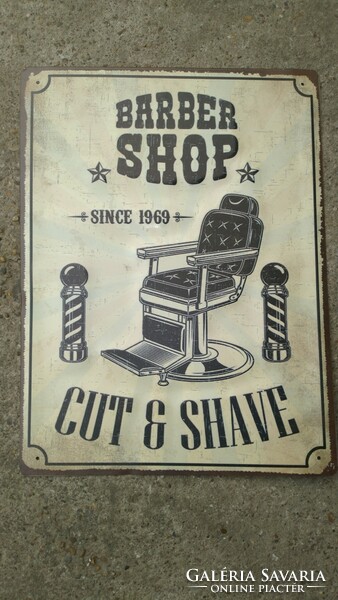 Barbershop lemeztábla