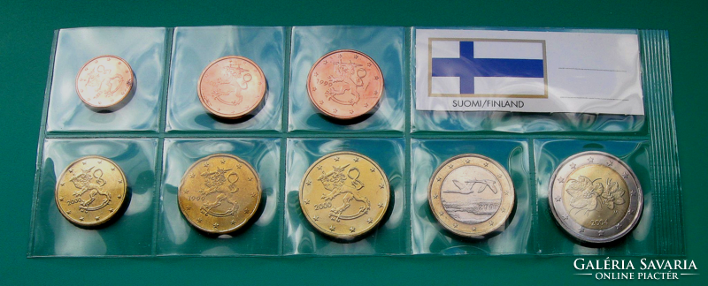 Finnország - Teljes Euro forgalmi sor - vegyes évszám - 1999 - 2004
