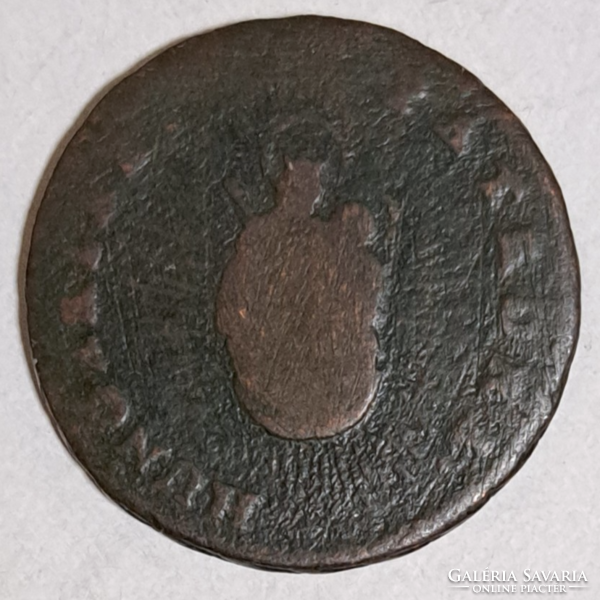 1767. Maria Theresia (1740-1780) copper denarius, thin plate (1554)