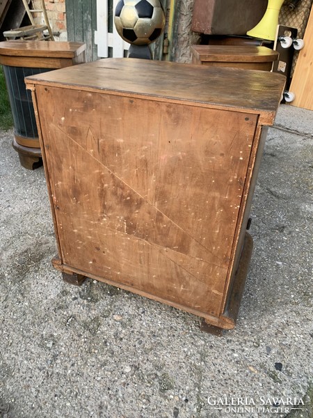 Mid century retro bedside table small chest of drawers circa 1940 1.