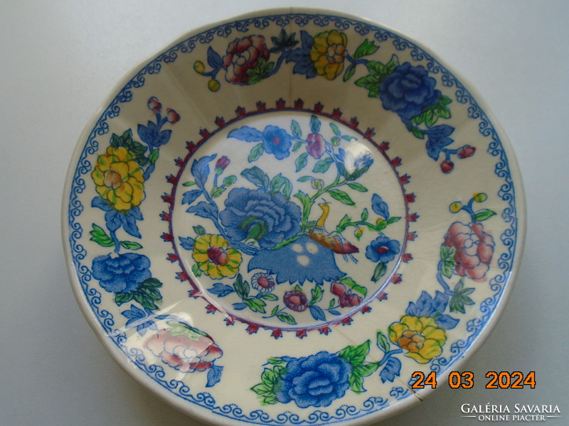 1930 Mason's regency polychrome bowl with floral design