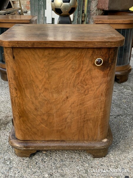 Mid century retro bedside table small chest of drawers circa 1940 1.