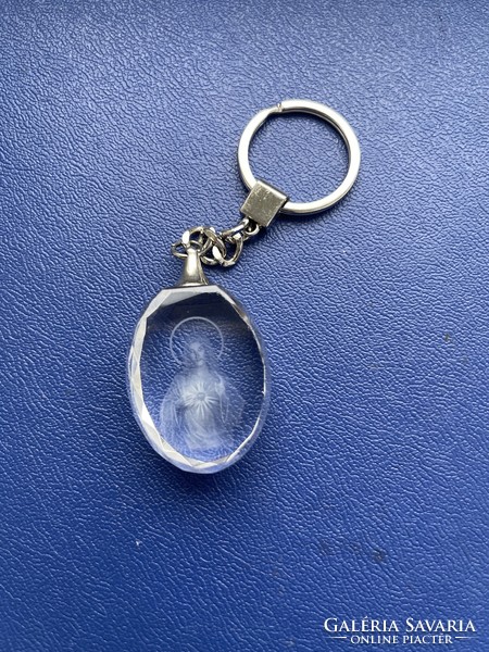 Very nice laser image crystal keychain