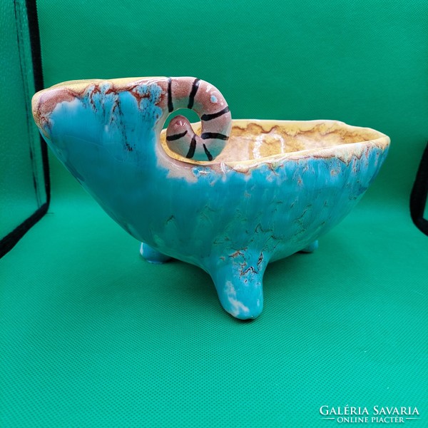 Gál Béla ram's head ceramic bowl