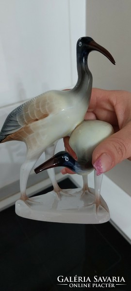 Ravenclaw bird pair of porcelain nips