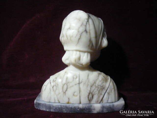 Alabaster little girl bust