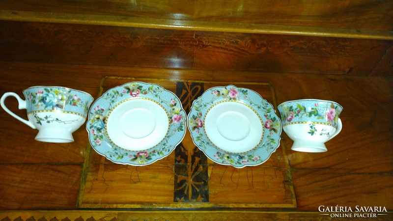 2 porcelain teacups