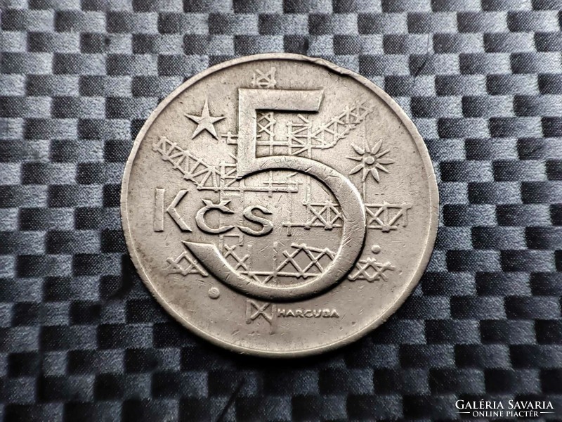 Csehszlovákia 5 korona, 1968