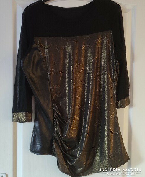 Black and gold casual tunic