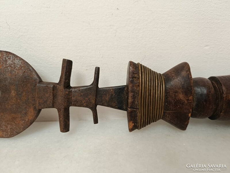 Antik Afrika maszáj 3 élű kés tőr afrikai fegyver 917 8493