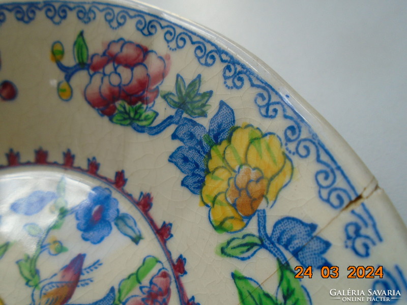 1930 Mason's regency polychrome bowl with floral design