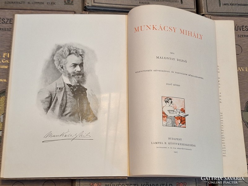 RRR!! kiválló-alkalmi A LIPPICH ELEK SZERKESZTETTE MŰVÉSZETI KÖNYVTÁR I-XVI teljes sorozat 1904-1911