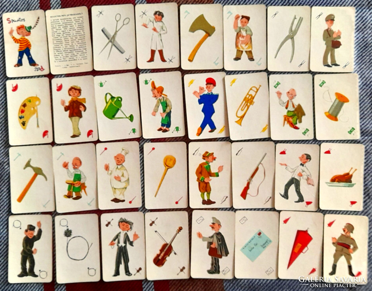 Retro children's card - sürtos peti -