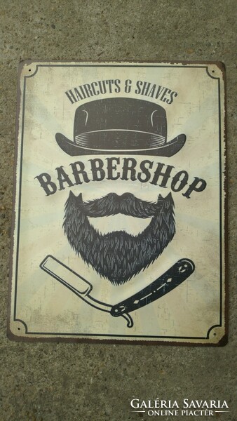 Barbershop lemeztábla II.