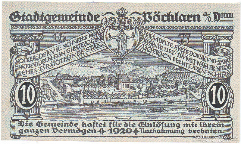 Austrian emergency money 10 heller 1920 3rd Edition
