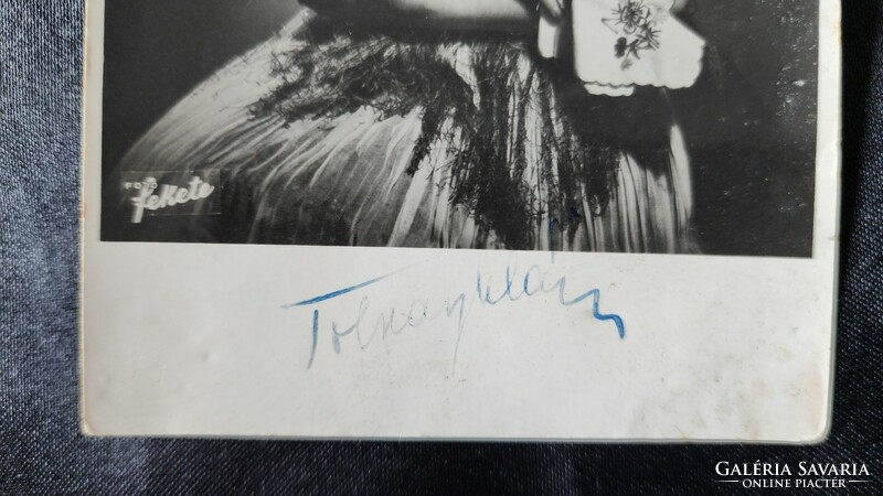 Approx. 1940 Tolnay artist Katya contemporary artist signed, dedicated and marked star photo sheet