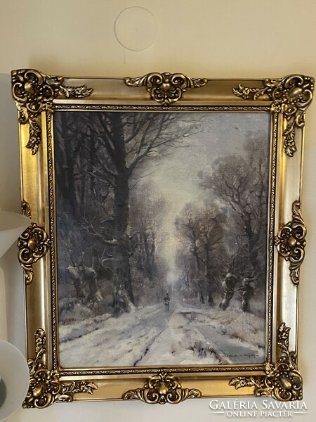 Polczer lajos-winter forest..50X60+frame