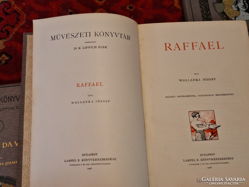 RRR!! kiválló-alkalmi A LIPPICH ELEK SZERKESZTETTE MŰVÉSZETI KÖNYVTÁR I-XVI teljes sorozat 1904-1911