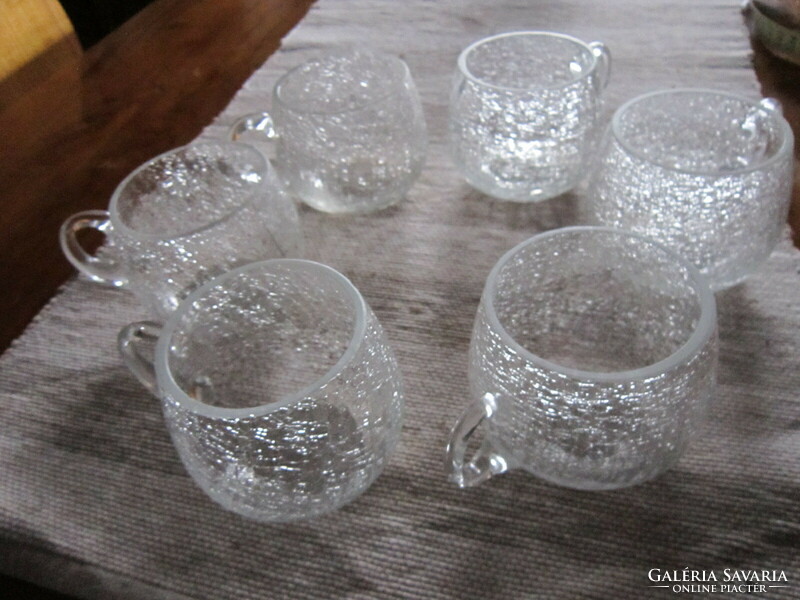 6 Veil glass cracked glass glass cup with jug
