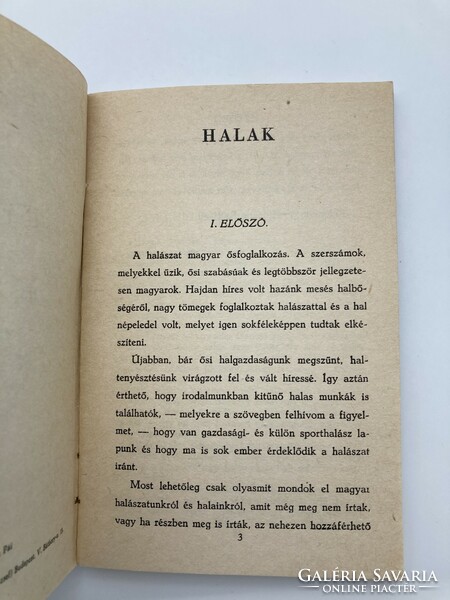 Béla Hankó: fish, 1945 - rare publication
