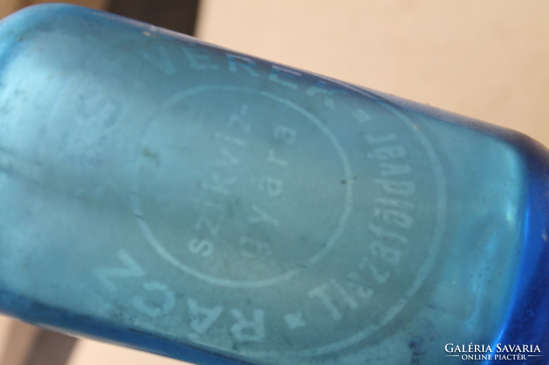 Antik kék fél literes szódásüveg 477