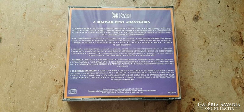 A magyar beat aranykora -( Reader's Digest Válogatás ) 5 CD